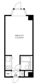 赤坂ベルゴ 9階 間取り図