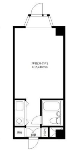 赤坂ベルゴ 7階 間取り図