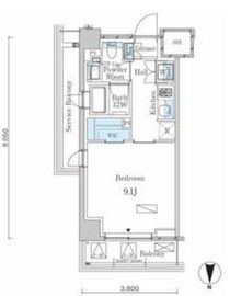 ラティエラ武蔵小杉 219 間取り図