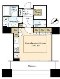 東京ツインパークス ライトウィング 16階 間取り図