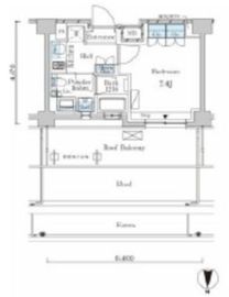 ラティエラ武蔵小杉 620 間取り図