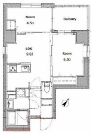 リビオメゾン上野入谷 1303 間取り図