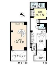 フロンティアテラス目黒 102 間取り図