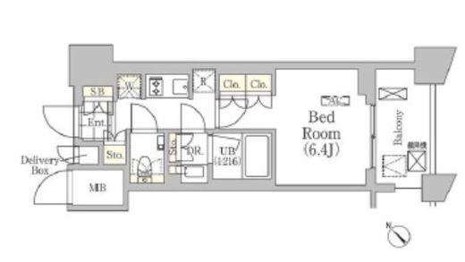 メゾンカルム日本橋馬喰町 709 間取り図