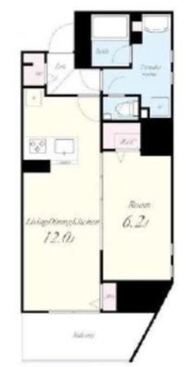テアトル神南 1103 間取り図