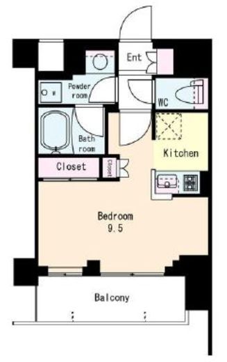 フレンシア用賀 203 間取り図