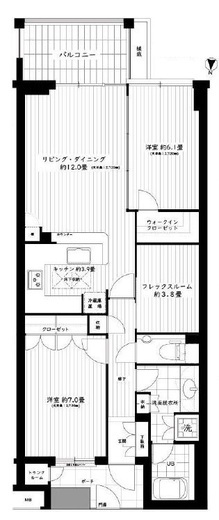 オーベル目白アヴァンタージュ 1階 間取り図