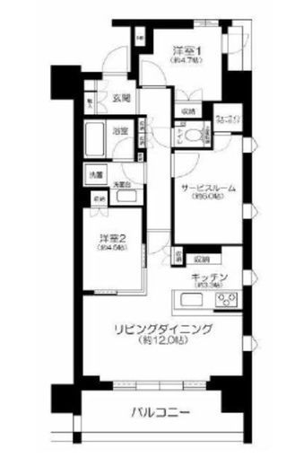 ウェリス錦糸町北斎通り 8階 間取り図