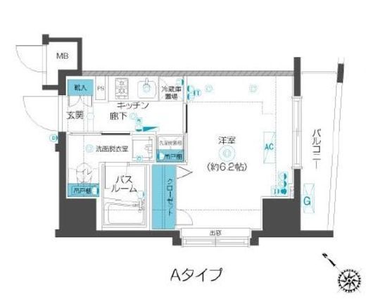 フェニックス武蔵小山 5階 間取り図