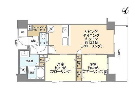 ルジェンテ駒込六義園リビオレゾン 10階 間取り図
