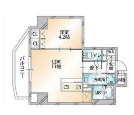 ハビテ外苑 304 間取り図