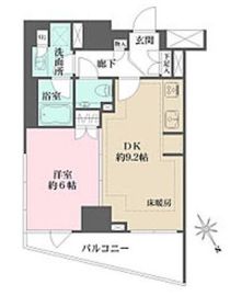 ザ・パークハウスアーバンス三軒茶屋 8階 間取り図