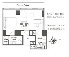 ウエリスアーバン品川タワー 1808 間取り図