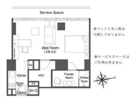 ウエリスアーバン品川タワー 1807 間取り図