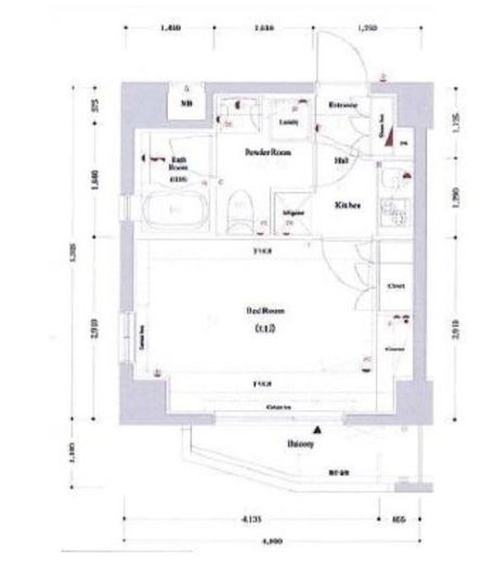 アクサス四谷3丁目 9階 間取り図