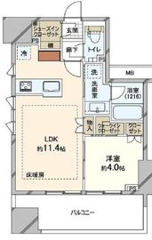ルフォンリブレ浅草寿 12階 間取り図