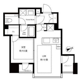 プラウド新虎通り 6階 間取り図