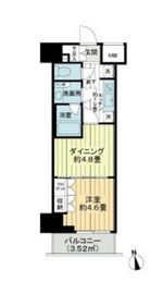 デュオステージ蒲田 4階 間取り図