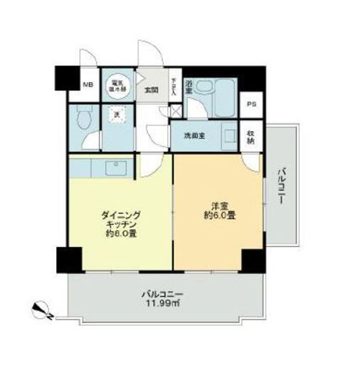 ライオンズプラザお茶の水 11階 間取り図