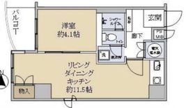 芝公園シティハイツ 8階 間取り図