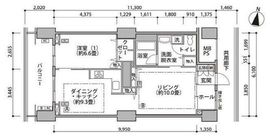 東雲キャナルコートCODAN 16-406 間取り図