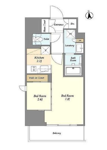 ラティエラ大鳥居 212 間取り図