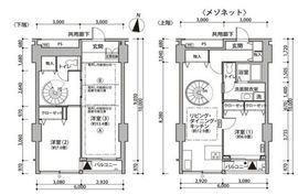 東雲キャナルコートCODAN 11-208 間取り図