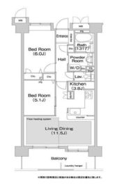 コンフォリア板橋仲宿 204 間取り図