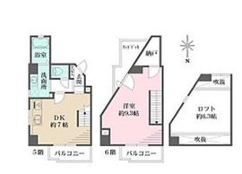 R.イシバシレジデンス 502 間取り図