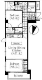 レジデンスヒルズ神山町 301 間取り図