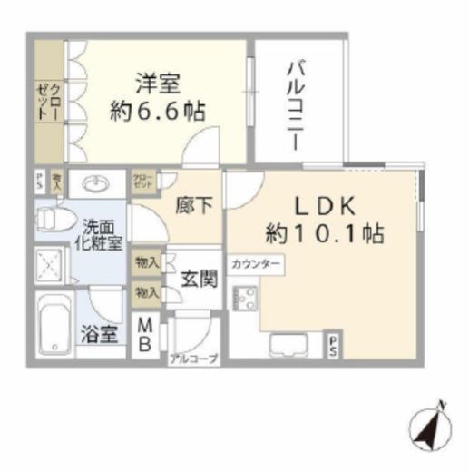 レジオン代官山 3階 間取り図