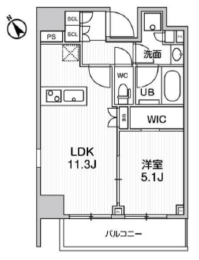 グランドコンシェルジュ浅草橋 10階 間取り図