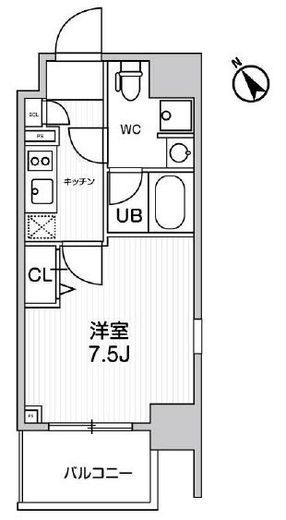 グランドコンシェルジュ浅草橋 12階 間取り図