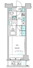 ヴィークブライト月島 402 間取り図