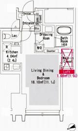 ラ・トゥール新宿グランド 802 間取り図