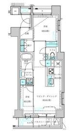 ヴィークブライト月島 205 間取り図