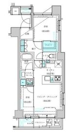 ヴィークブライト月島 804 間取り図
