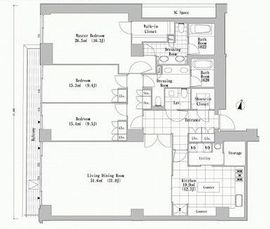 ラ・トゥール代官山 G303 間取り図