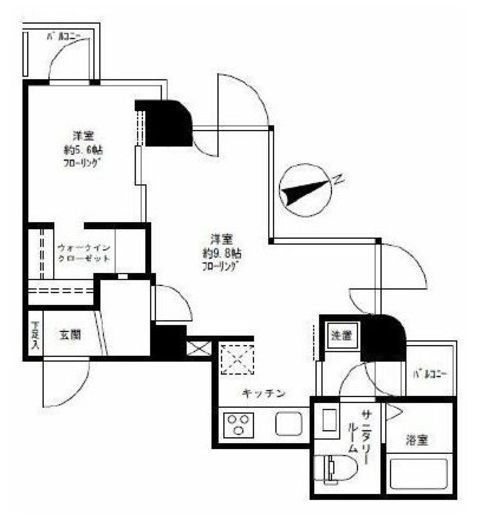 グランド駒沢公園 604 間取り図