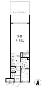 レジディア笹塚 214 間取り図