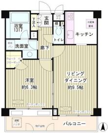 パークブルーム三葉 102 間取り図