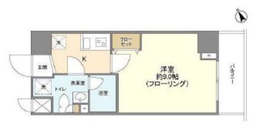 メインテラス上野 402 間取り図