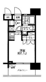 レジディア大森東 809 間取り図