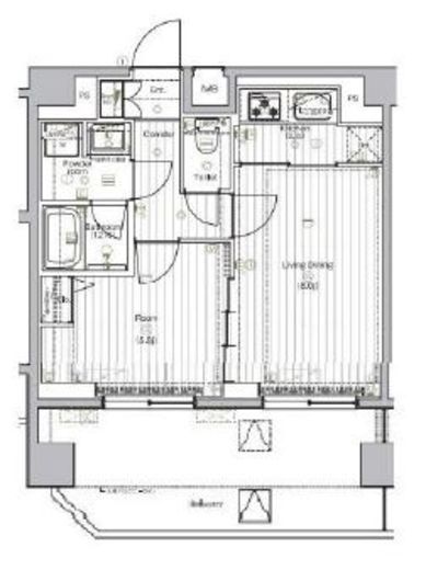 プレミアムキューブG北新宿 4階 間取り図