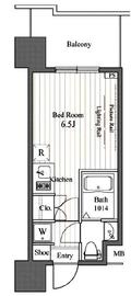 レジディア東銀座 1008 間取り図