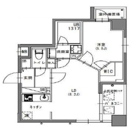 S-RESIDENCE押上Blossom (エスレジデンス押上ブロッサム) 501 間取り図