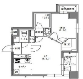 S-RESIDENCE押上Blossom (エスレジデンス押上ブロッサム) 901 間取り図