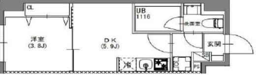 S-RESIDENCE押上Blossom (エスレジデンス押上ブロッサム) 703 間取り図