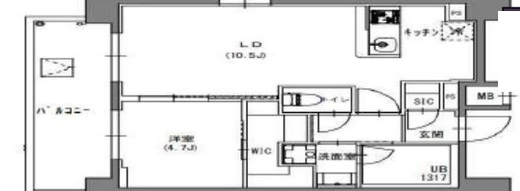 S-RESIDENCE押上Blossom (エスレジデンス押上ブロッサム) 903 間取り図