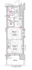 ガーラ・グランディ深川住吉 9階 間取り図